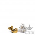 01008560 Lladro Myths & LegendsСтатуэтка "Дневной сон (золотой Re-Deco)" 8 x 16см