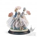 01001492 Lladro Romanticism "Ladies" (Лимитированная серия на 3000 пред.)Статуэтка "Три сестры" 35 x 34см