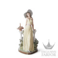 01005378 Lladro Romanticism "Ladies"Статуэтка "Задумчивая" 35 x 17см