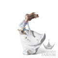 01006767 Lladro Romanticism "Flowering"Статуэтка "Лепестки на ветру" 28 x 20см