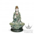 01001941 Lladro Spirituality "Buddhism"Статуэтка "Кван Инь (зеленый)" 33 x 18см