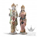 01001963 Lladro Spirituality "The Spirit of India" (Лимитированная серия на 1800 пред.)Статуэтка "Рама и Сита" 47 х 30см