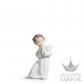 01004540 Lladro Spirituality "Angels"Статуэтка "Ангел с флейтой" 16 x 8см