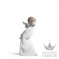 01004960 Lladro Spirituality "Angels"Статуэтка "Любопытный ангел" 24 x 12см