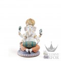 01007184 Lladro Spirituality "Hinduism" (Лимитированная серия на 3000 пред.)Статуэтка "Ганеша с барабаном" 23 x 18см