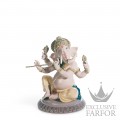 01008303 Lladro Spirituality "Hinduism"Статуэтка "Ганеша с бансури II" 23 x 19см