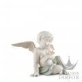 01009568 Lladro Spirituality "Angels" Статуэтка "Ангел и бабочка" 20 х 26см
