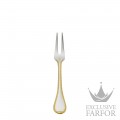 04632032 Robbe & Berking Französisch-Perl "Посеребрение + узорная позолота" Вилка для мяса, малая 14,8см