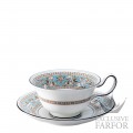 1053239 Wedgwood Florentine Turquoise Чашка чайная с блюдцем 