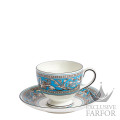 1070728 Wedgwood Florentine Turquoise Чашка чайная с блюдцем 174мл