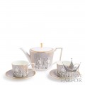 1076504 Wedgwood Renaissance Grey "Accents" Набор чайный из 3 предметов
